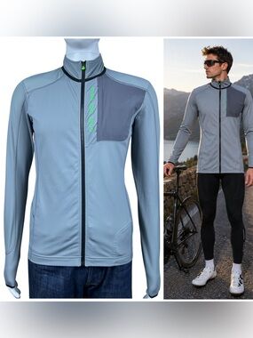 Gore Bike Wear Soft Shell, Wind Stopper Thermal Cycling Jacket Medium Full Zip